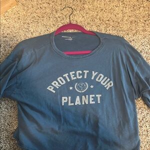 American Eagle Blue Crop Top